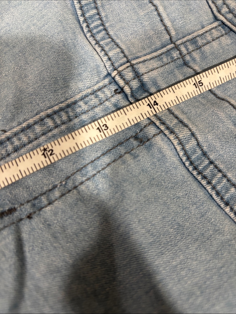 Light Blue Denim Short Overalls - Picture 10 of 10